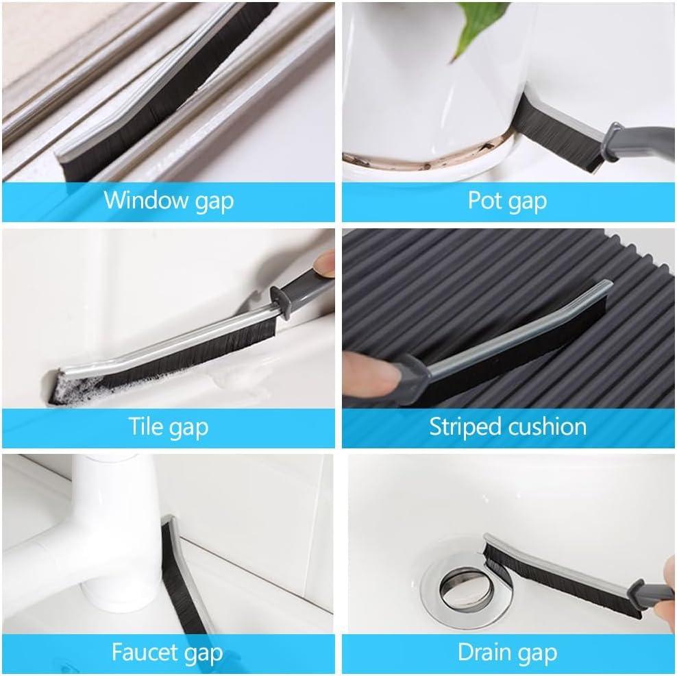Hard Bristle Crevice Cleaning Brush Cleaning Tools for Household Use Multifunctional Gap Cleaning Supplies for Kitchen Bathroom Toilet Window Vehicle Faucets Grout Home Plastic