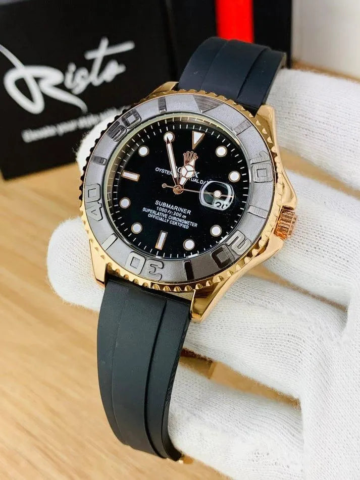 Men's Rolex Submariner Gold Black