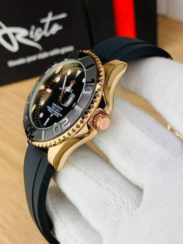 Men's Rolex Submariner Gold Black